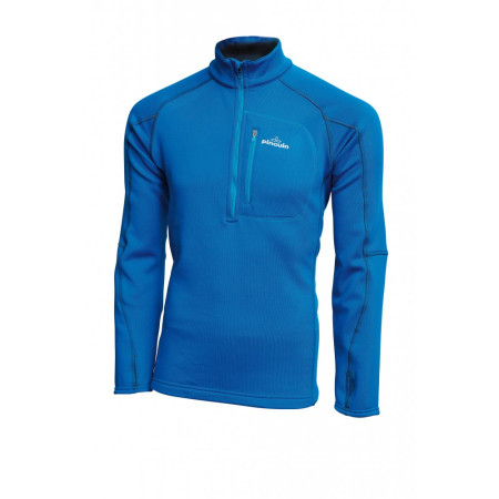 Felpa da uomo Pinguin Power Man Half Zip blu