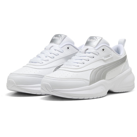 Scarpe da donna Puma Cilia 2 Mode Metallic Glam bianco/argento PUMA White-PUMA Silver-Feather Gray