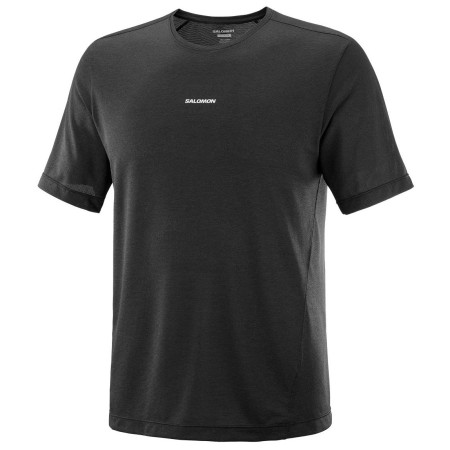 Maglietta da uomo Salomon Shakeout Core SS TEE M nero Deep Black