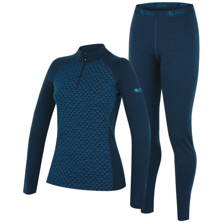 Set sportivo da donna Zulu Merino 240 Zip Long