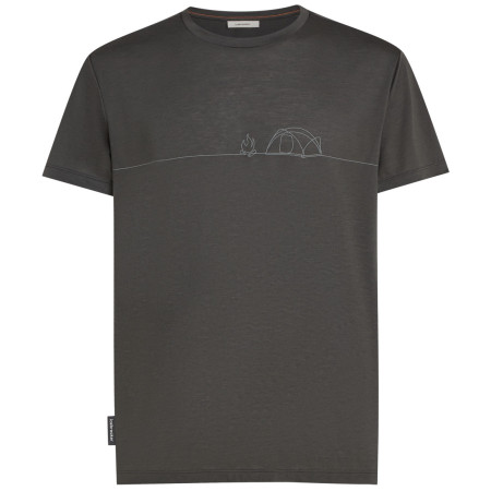 Maglietta funzionale da uomo Icebreaker Merino Blend Core SS Tee Single Line Camp