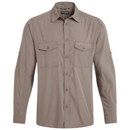 Camicia da uomo Craghoppers Kiwi II LS Shirt marrone Pebble