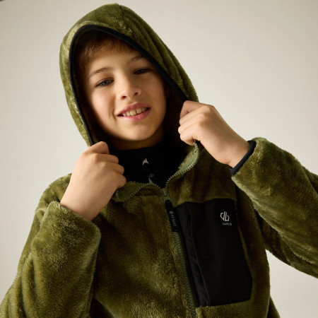 Felpa da bambino Dare 2b Powder Fleece MartOliv/Blk