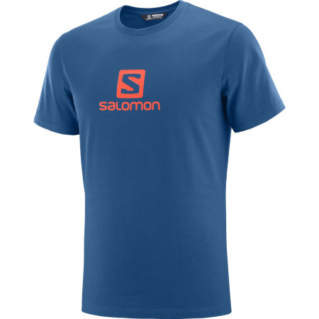 Maglietta da uomo Salomon Coton Logo Ss Tee M blu Poseidon