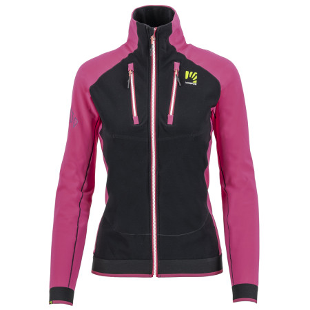 Felpa tecnica da donna Karpos Alagna Evo W Jacket nero/rosa Black/Cabaret