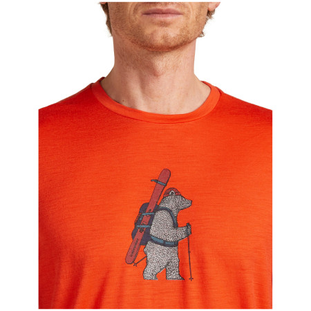Maglietta da uomo Icebreaker Men Merino 150 Tech Lite Bear Tour