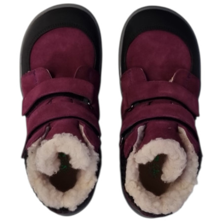 Scarpe barefoot per bambini beBare 3555TY Bordeaux