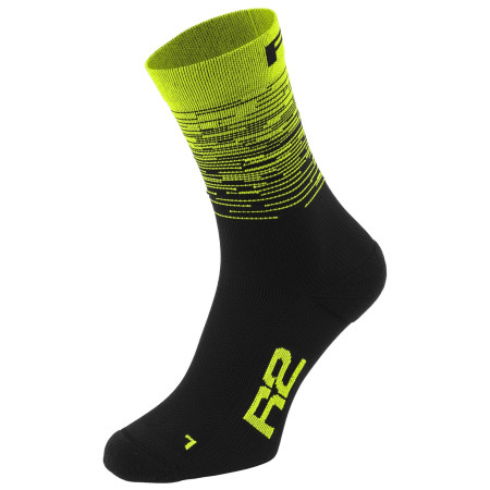 Calzini da ciclismo R2 Race nero/giallo black neon yellow