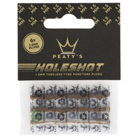 Kit di riparazione Peaty´s Holeshot sada náhradních knotů (6X 1.5Mm) marrone