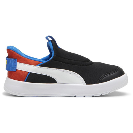 Scarpe da bambino Puma Courtflex v3 SLIPTECH PS Black nero/blu PUMA Black-PUMA White-Redmazing