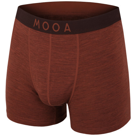 Boxer da uomo MOOA MerinoSilk 4in arancione cinnamon melange