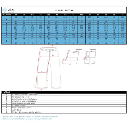 Pantaloni da donna Kilpi Matty-W