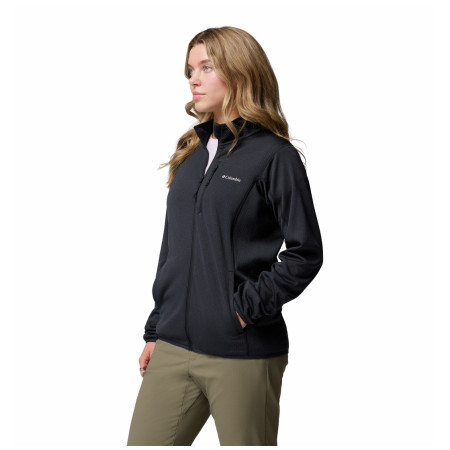 Felpa da donna Columbia Essential Hike™ Grid Fleece Full Zip nero Black