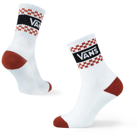 Calzini da donna Vans Wm Girl Gang Crew 6.5-10 1Pk bianco/rosso