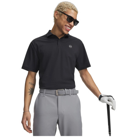 Maglietta da uomo Under Armour UA Drive Chill Polo nero Black / / Halo Gray