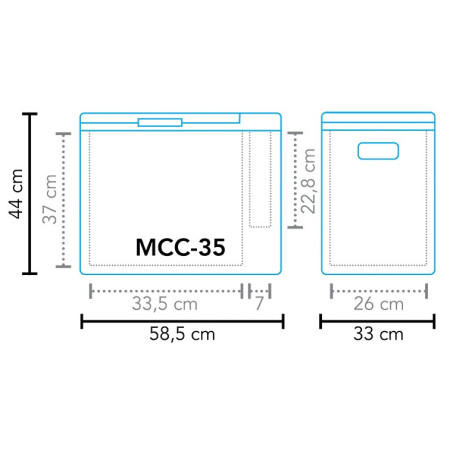 Frigorifero a compressore Mestic Compressor MCC-35 AC/DC