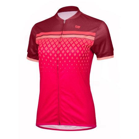 Maglia da ciclismo per donna Etape Diamond rosa Bordeaux / pink
