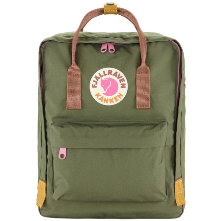 Zaino da città Fjällräven Kånken Koncept verde Green-Khaki Dust