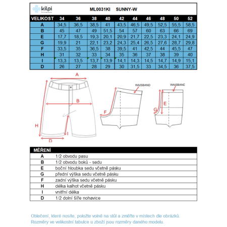 Pantaloncini da donna Kilpi Sunny-W