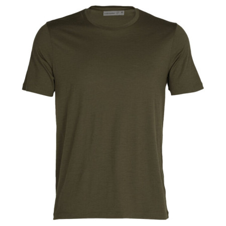 Maglietta funzionale da uomo Icebreaker Men Merino Core SS Tee verde Loden
