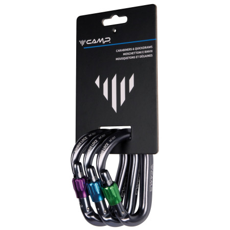 Set di moschettoni Camp Nimbus Lock 3 Pack grigio