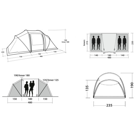 Tenda familiare Outwell Casagrande 4
