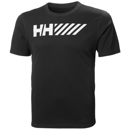 Maglietta da uomo Helly Hansen Lifa Tech Graphic Tshirt nero Black
