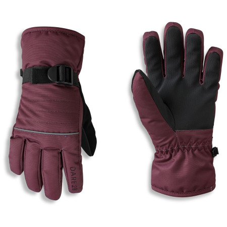 Guanti per bambini Dare 2b Glacier Glove bordeaux Fig