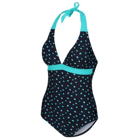 Costume da bagno da donna Regatta Flavia Costume 2021 blu scuro NavyDot