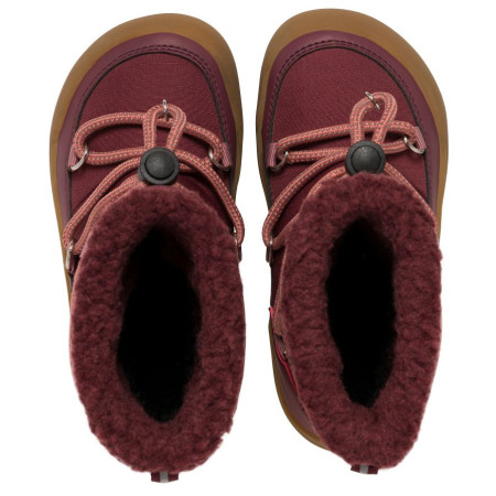 Stivali invernali per bambini Viking Outdoor Footwear Birch Barefoot Warm WP Pull-on Wine