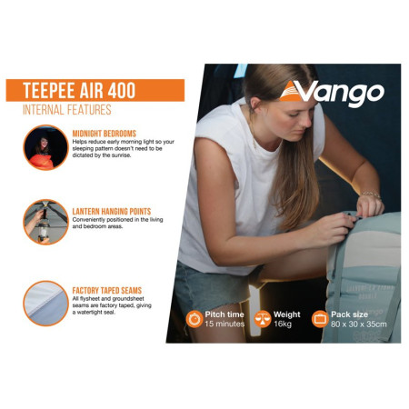 Tenda familiare Vango Teepee Air 400