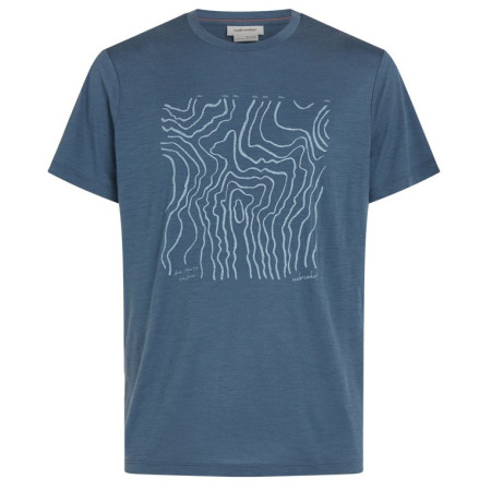 Maglietta funzionale da uomo Icebreaker M 150 Tech Lite SS Tee Great Heights blu/grigio Dawn