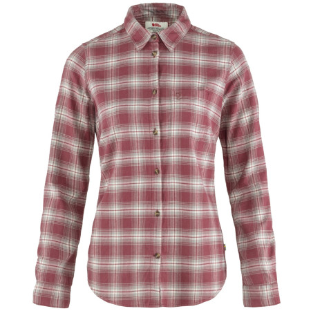 Camicia da donna Fjällräven Övik Flannel Shirt W rosa Mesa Purple-Fog