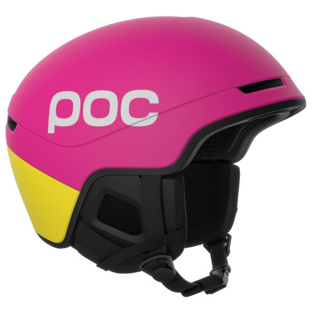 Casco da sci POC Obex Contour rosa/giallo Rhos Red Matt/Citrine Yellow Matt