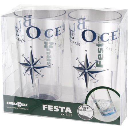 Set di bicchieri Brunner Set Festa Blue Ocean - 2ks