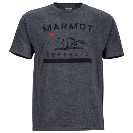 Maglietta da uomo Marmot Marmot Republic Tee SS grigio CharcoalHeather