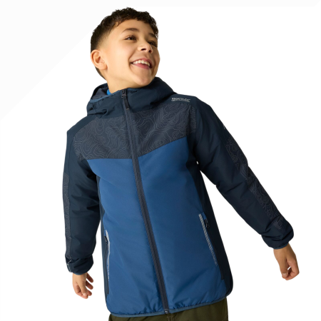 Giacca invernale per bambini Regatta Illuma Reflective Jacket Navy/Aviator Blue