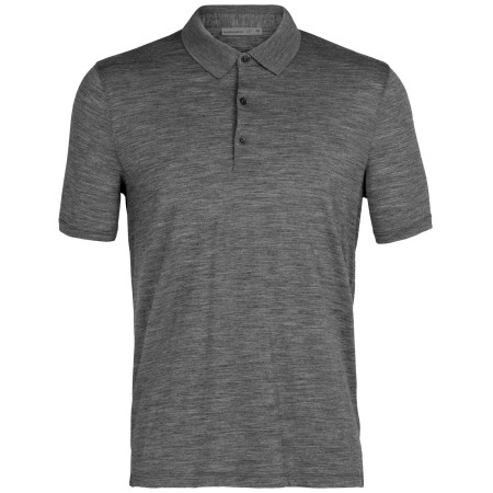 Maglietta da uomo Icebreaker Men Tech Lite II SS Polo 2021 grigio gritstone hthr