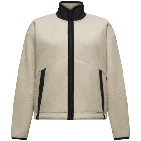 Felpa da donna Salewa Fanes Jacket Fz W bianco oatmeal