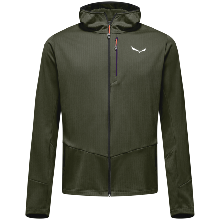 Felpa funzionale da uomo Salewa Pedroc Pl 3 Hd Jacket M verde dark olive