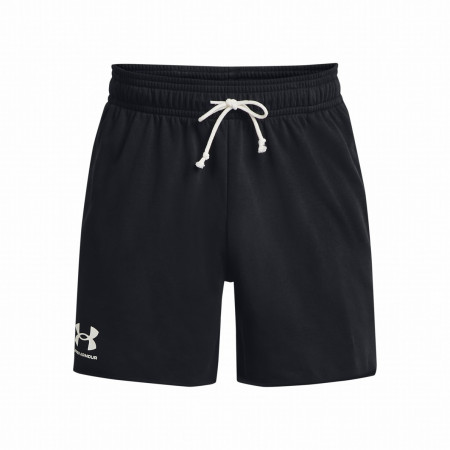 Pantaloncini da uomo Under Armour Rival Terry 6in Short nero Black