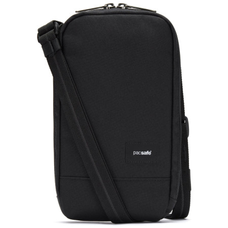 Borsa a spalla Pacsafe RFIDsafe Tech Crossbody nero jet black