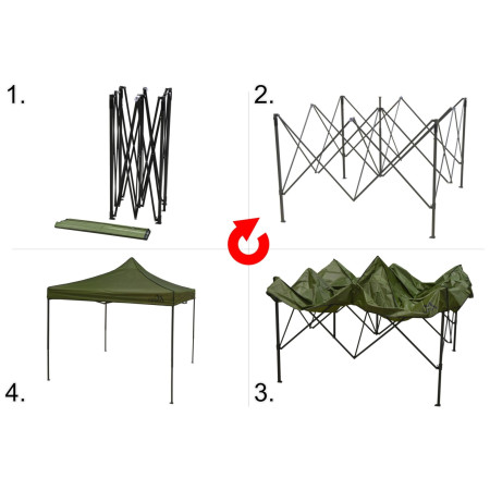 Gazebo festa Cattara 3 x 3m Waterproof