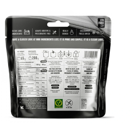 Dolce Lyo food Crema Catalana