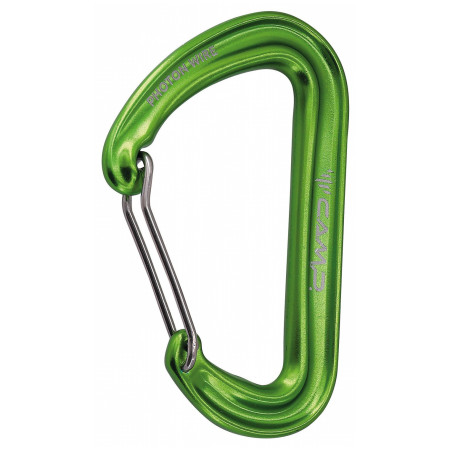 Moschettone Camp Photon Wire verde green