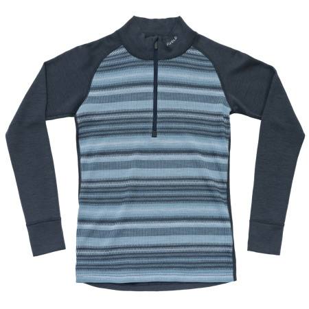 Felpa tecnica da donna Devold Signature Merino 230 Zip Wmn blu NIGHT