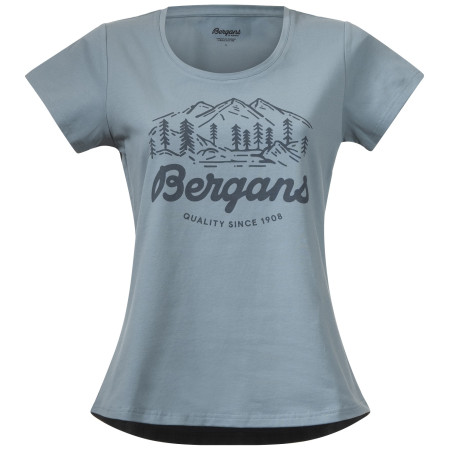Maglietta da donna Bergans Classic V2 W Tee blu Smoke Blue