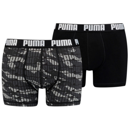 Boxer da uomo Puma Camo Boxer 2P grigio black combo