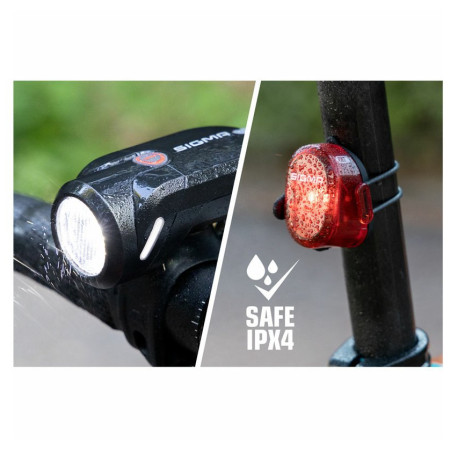 Luci anteriori / posteriori Sigma Aura 35 USB + Nugget II.