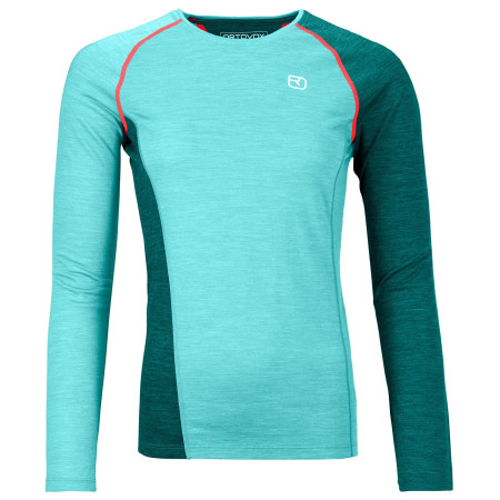 Maglietta sportiva da donna Ortovox W's 120 Cool Tec Fast Upward LS blu Ice Waterfall Blend